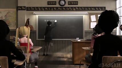 MMD - School girl being punished by the Janitor