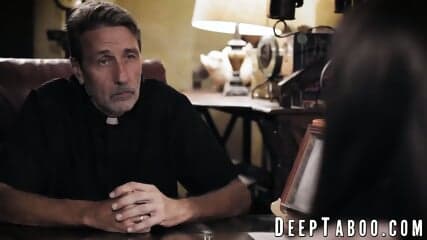 Gia Page bodacious body earns massive holy facial from hung priest