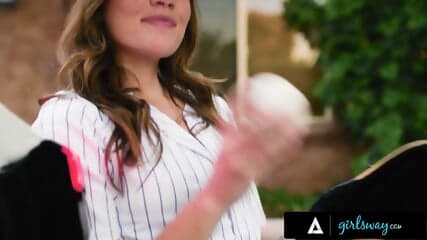 GIRLSWAY - Wild Softball Coach Siri Dahl Brings A Bat To Bed For Secret Sex With Player Katie Kush