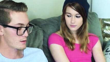 Tiny Girl And Her Tall Boyfriend Having Fun